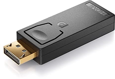 deleyCON 4K DisplayPort zu HDMI Adapter - (für HDMI-Monitor/TV/Beamer) - Stecker zu Buchse - Unidirektional