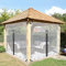 AWSAD Aussenvorhänge PVC Pavillon Seitenteile mit Ösen Transparente Planenvorhänge for Pavillons,Balkone,Gärten (Color : B, Size : 7x3m)