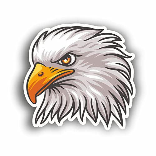AMA SHOP Aufkleber Adler Modell 3 SX aus PVC für Wanddekalierungen, Auto, Motorrad, Helm, Wohnmobil