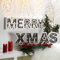Hellum LED Schriftzug MERRY XMAS, 2 teilig, Leuchtbuchstaben aus Holz, batteriebetrieben 2x 3xAA, nicht inkl.) 68 bzw. 60x15,5cm, Deko Weihnachten, Wohnzimmer Fensterbank 524826