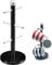 Royal Cuisine Stainless Steel Coffee Tea Mug Tree Mug Hanger Stand Tea Coffee Cup Holder with 6 Hooks Mug Holder for Counter Kitchen Storage Rack-Kitchen Accessories Black