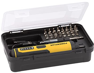 Powerplus Akkuschrauber POWX00420 - Akku Schraubendreher mit 250 U/min Drehgeschwindigkeit, 4 Nm Drehmoment, mit USB-Kabel - Akku Schrauber Schraubenzieher