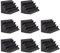 JAMELO 8-Pack Bass Traps Acoustic Foam Corner 8''x8''x12'' Black Bass Traps Coin Studio Mousse Pièges à basses haute densité et ignifuges Panneaux acoustiques Traitements acoustiques