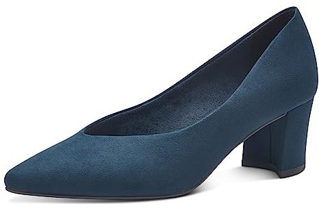 MARCO TOZZI Damen Pumps Spitz Elegant, Blau (Navy), 39