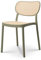 Kosmi Chaise de Salle à Manger Verte Style Vintage