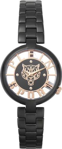 Plein Sport Damen Uhr Analog Quarz Tiger Luxe PSMBA0523 Edelstahl
