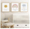 UEHVVF 3 Stück Poster Set, Regenbogen Wolken Bild Anfräßet Prints Wandbilder Kinderzimmer Dekoration Jungen Mädchen Wohnzimmer Schlafzimmer Wanddekoration (fig. reaktionär,20 * 30CM)