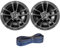 enrock Infinity - Altoparlanti marini da 16,5 cm, confezione da 2, 1 paio di altoparlanti di ricambio OEM con cavo da 15,2 m (cromato), 622 MB