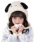 Roffatide Anime Pachacco Niedliche Strickmütze Kawaii Melodie Mützen Wintermütze für Jungen Mädchen Bestickte Beanie Mütze mit warmer Ohrenklappe Weiß