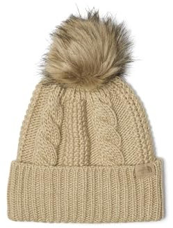 THE NORTH FACE Damen Oh Mega Fur Pom Beanie Khaki Stone One Size