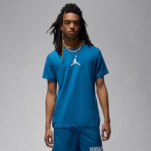 Nike Jumpman Df Crew T-Shirt Industrial Blue/Sail