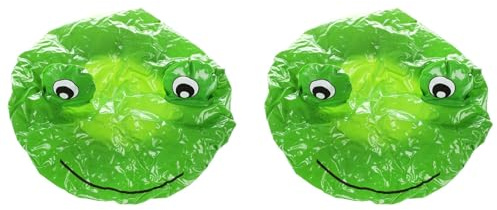 ISTOVO 2X Novelty Design Animal Waterproof Shower Cap Bath Dry Hair Cover Protector Hat Green