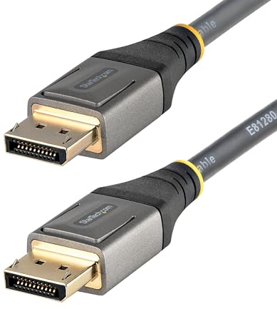 StarTech 30cm DisplayPort 1.4 Cable, 8K 60Hz, HDR | HDR10, 4K 120Hz UHD Video, DP 1.4 Cable / Cord, 30cm, DP14VMM1F