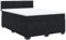 vidaXL Boxspringbett, Polsterbett Bett mit Matratze Matratzenauflage, Bettgestell mit Kopfteil Lattenrost, Doppelbett für Schlafzimmer, Schwarz 160x200cm Samt