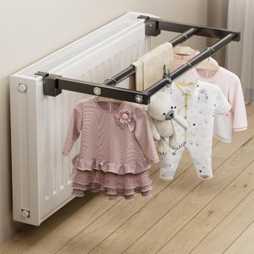 Handtuchhalter Edelstahl Handtuchhalter – Badetuchhalter Handtuchhalter Hängender Stoffaufhänger Aufbewahrungshalter – für Heizkörper (30 cm)