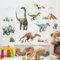 Supzone Wandtattoo Große Dinosaurier Diplodocus Wandaufkleber Dino Vulkan Tropische Pflanzen Wandsticker Jungenzimmer Wand Dekor für Kinderzimmer Babyzimmer Schlafzimmer