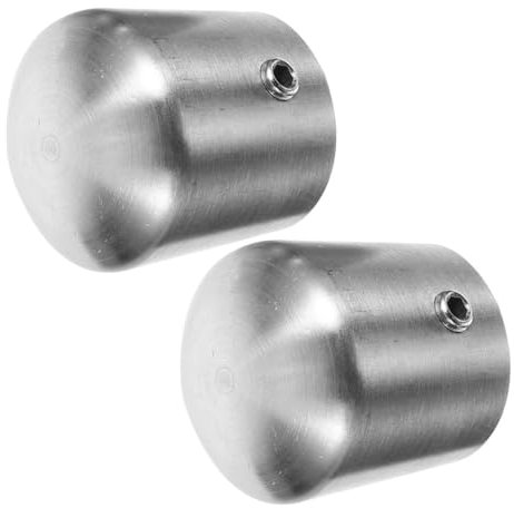 CANIGHT 2stücke Handlauf-endkappen Aus Edelstahl Stabile Endkappen Für Holzgeländer Einfache Installation Geeignet Für Treppen Büros Und Schulen Robuste Und Dekorative Lösung Für