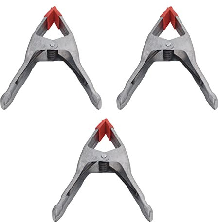 3PCS 9 Inch Spring Clamps, Iron Galvanizing A Shape Woodworking Clip with Built in Spring, Wide Handle, for Water Pipe Wooden Board