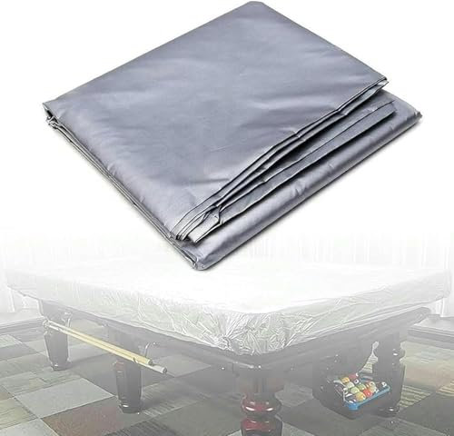 KMJUYQ Billardtisch-Abdeckung, Hardtop, wasserdichter, staubdichter Schutz aus PVC für Billard- und Snookertische, verdickt, Sonnen- und feuchtigkeitsbeständig