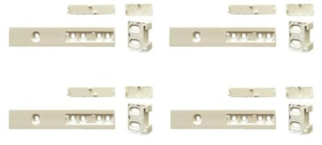 uwobefe 1 Set, Compatibile con Il Kit di Montaggio su Guida Scorrevole for Porta del Frigorifero da Incasso Electrolux/Siemens, Guida Scorrevole for Porta del Frigorifero