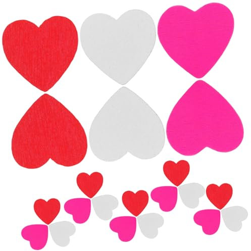 BESTonZON 150stücke Herzform Selbstklebende Aufkleber Für Holzhandwerk Für Valentinstag Dekoration Und Und Sicher Und Einfach Anzuwenden