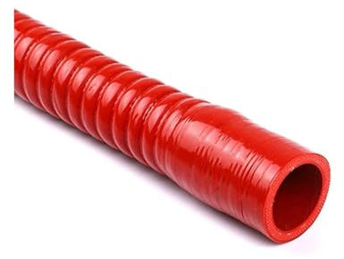 Lufteinlass Ansaugschlauch Auto-Silikon-Flexschlauch ID 60 63 70 76 Mm Für Wasserkühlerrohr Für Lufteinlass Hochdruck-Gummi-Verbindungsrohr Auto Luft Einlass(Rot,ID 60mm)