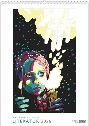 DUMONT - Kat Menschik illustriert Literatur 2026 – Literarischer Posterkalender 50 x 70 cm mit Illustrationen für Kunst- & Bücherliebhaber