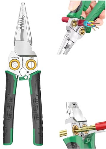 7 in 1 Super Easy Multi-Function Wire Stripping Pliers, 2025 New Upgraded Stripper Tool Crimping Tool, Professional Wire Stripping Tool Electrical Pliers for Stripping Cutting Crimping