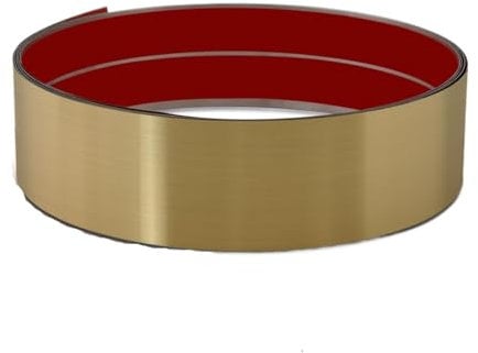 Door Kick Plate,Door Kick Plates For Internal Door Kick Plate, Self-Adhesive Kickplate, Baseboard Molding Trim, Anti-Scratch Base Cover(Brushed Gold,9.8ft x 3.15in)