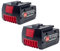 ARPZPPSK Lithium-Batterie-Akku, Kompatibel Mit Bosch, Elektrowerkzeug, 14,4 V, 4,0 Ah, for GBH GDR GSR 1080 DDS180 BAT614G, Ersatz-Li-Ionen-Akku-Ladegerät-Set(2pcs 4.0Ah)