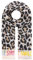 Zwillingsherz Schal Tuch Leo Fun mit Leopardenmuster, Smile-Schriftzug, Mehrfarbig