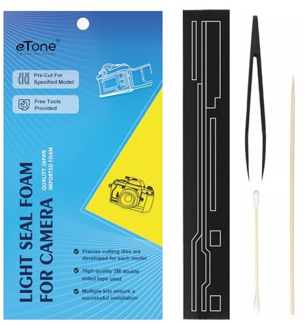 eTone Vorgeschnittene, Lichtdichtungs-Schaumstoff-Schwamm-Kits für die Kamera Olympus OM-1 OM2 OM-3 OM-4