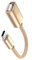 Zkydhbd Cable USB de doble interfaz, adaptador USB portátil con carcasa de aluminio, cable de transferencia de datos de 150 mm de longitud para teléfonos, tabletas, conector portátil