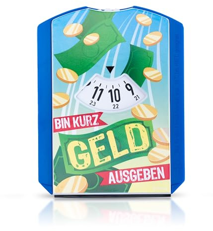 Eigenart® Parkscheibe - Bin kurz Geld augeben - Gesetzeskonforme Parkscheibe für Autofahrer - Robuste Qualität, Deutsches Unternehmen