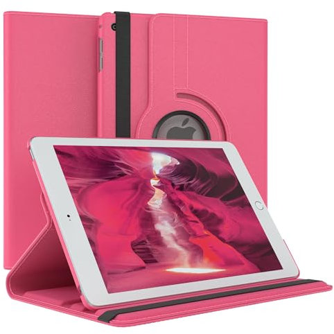 EAZY CASE - Tablet Hülle für iPad mini 4 Schutzhülle 7.9 Zoll Smart Cover Tablet Case Rotationcase zum Aufstellen Klapphülle 360° drehbar mit Standfunktion Tasche Kunstleder Pink