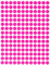 Royal Green Aufkleber Neon Pink 8 mm runde Punkt Sticker – 0,3 Zoll Klebepunkte im 900 Pack