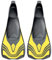 SEAC Vela Palmes Courtes Chaussantes pour la Natation en Piscine et en Mer Adulte Mixte, Jaune, 32-33