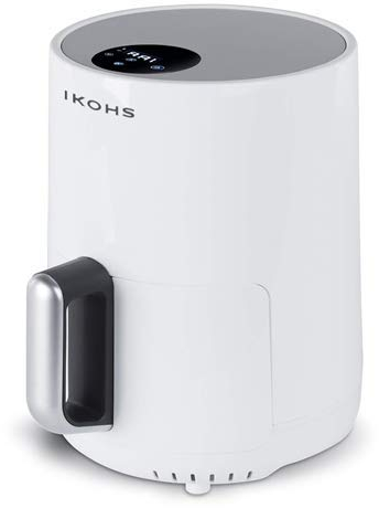 CREATE/FRYER AIR/Freidora de aire sin aceite 1,5L blanca/Cesta antiadherente, selector de temperatura 80-200°, apagado automático, Libre de BPA, Programable, 900W