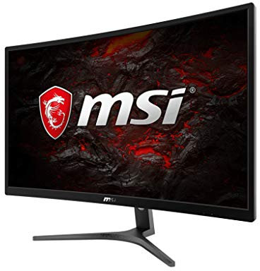 Msi Optix G241Vc Monitor Gaming 24 Curvo, Display 16:9 Full Hd (1920X1080), Frequenza 75Hz, Tempo Di Risposta 1Ms, Pannello Va, Curvatura 1800R, Vesa 100X100, Nero, 54 x 19 x 40 cm; 4.1 Kg