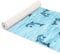ANRO Weichschaummatte Badematte Bad Dusche WC Vorleger Teppich Antirutsch Badläufer Delfine Blau 100x65cm