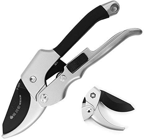 Tijeras de Podar Tijeras de Jardín Diámetro de Corte Máximo de 25 mm para Ramas y Ramitas, SK5 Steel, Mango Antideslizante