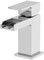 Architeckt® Dakota Bathroom Waterfall Basin Sink Mixer Tap Cloakroom Mini Mono Modern Square Single Lever Handle Faucet for Sinks, Chrome