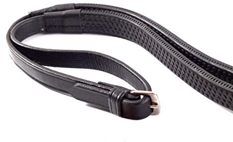 Gee Tac Extra Leder-Zügel – Pony – 137,2 cm – Schwarz