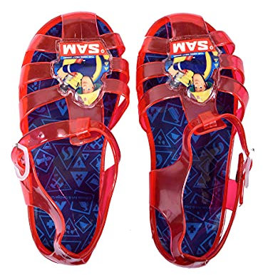 Strandsandalen für Kinder, Lizenz Fantasie, Mehrfarbig - 870364 Feuerwehrmann Sam rot - Größe: 27 EU
