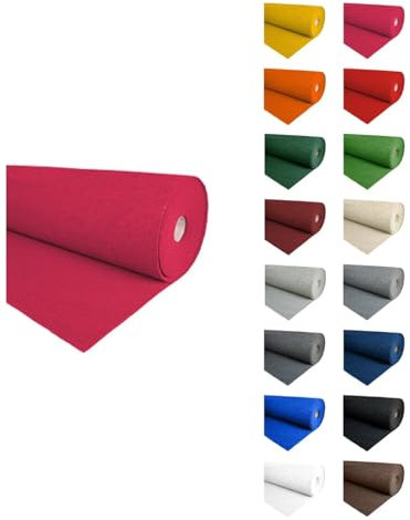 Jardin202 - Alfombra para Eventos Moqueta Ferial | 2m Ancho 2 Metros (Ancho) x 20 Metros (Largo) (26 - Rosa)