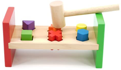 Hammer Pounding Workbench Early Educational Wooden Toy Game Development Playset