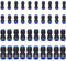 VooGenzek 40 Stück Gerade Pneumatik Steckverbinder, Druckluftschlauch ​Verbindung Gerade Pneumatische Fittings Push In Gerade Push Steckverbinder, für Luft Wasser Schlauchanschluss 6mm/8mm/10mm/12mm