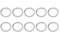 MiOYOOW 10 Fahrradpedal Unterlegscheiben 20/15 mm (OD/ID) Pedalabstandshalter Edelstahl-Pedaldichtungen für 9/16 Zoll MTB Rennradpedale