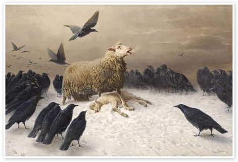 Angst, 1894 Poster von August Friedrich Schenck 90 x 60 cm Wandbilder Wanddeko