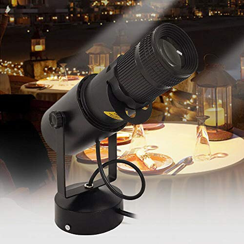15W Bühnenlicht Pinspot Lichter,Weiß LED Punktstrahler Followspot Bühnenlicht mit 4* Irisblende Verstellbar,für Party Club Disco